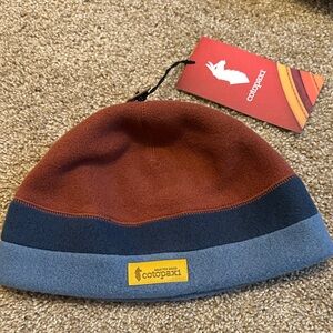 Cotopaxi Tri-Tone Fleece Beanie - Rust, Navy, Slate
